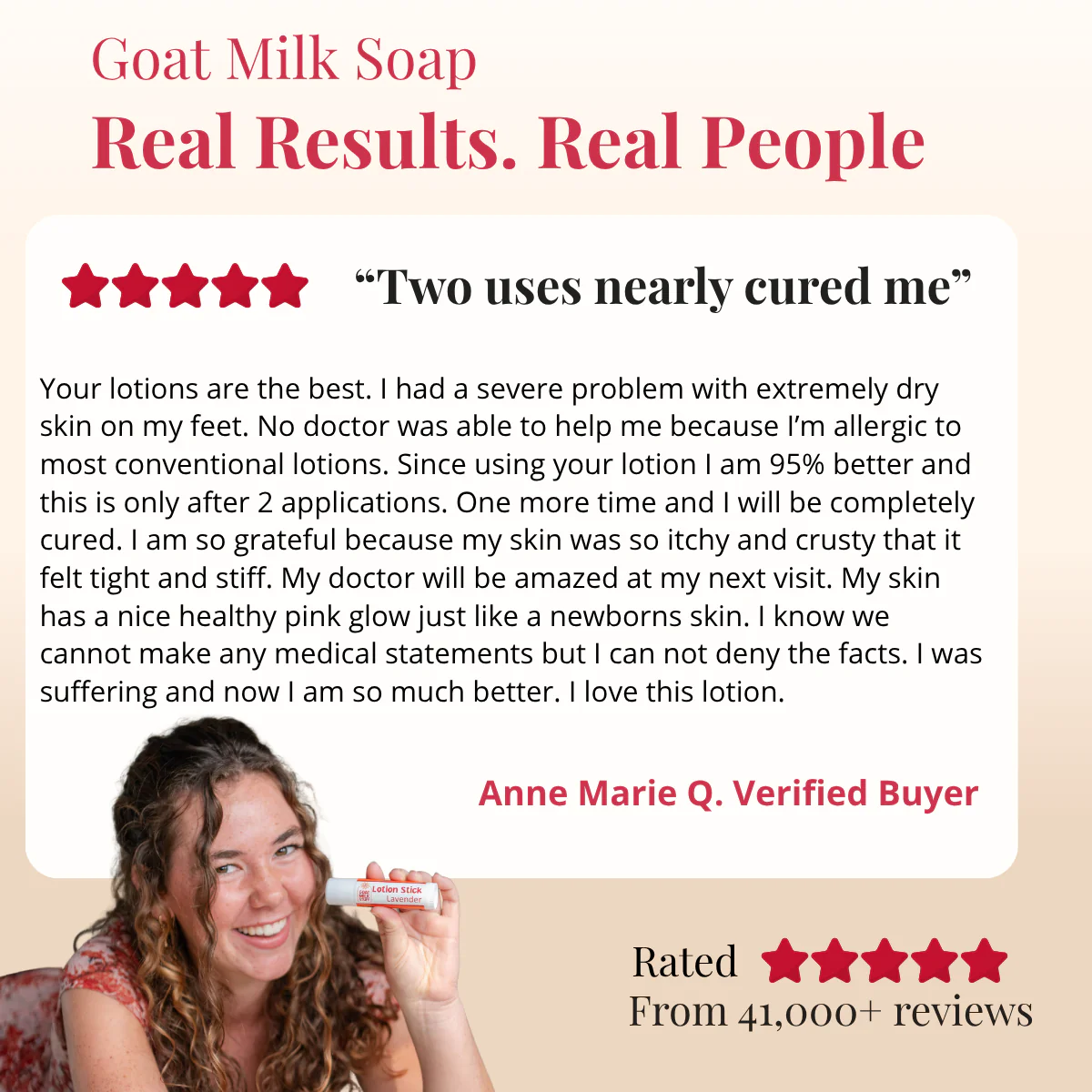 Unscented Large Solid Goat Milk Lotion - Image 12