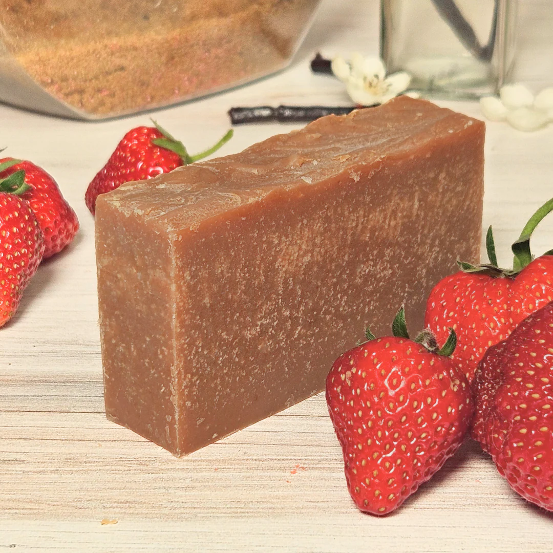 Candied Strawberries Limited Goat Milk Soap - Image 2