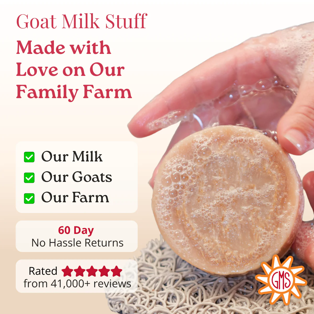 Luffa Tea Tree Goat Milk Soap - Image 8