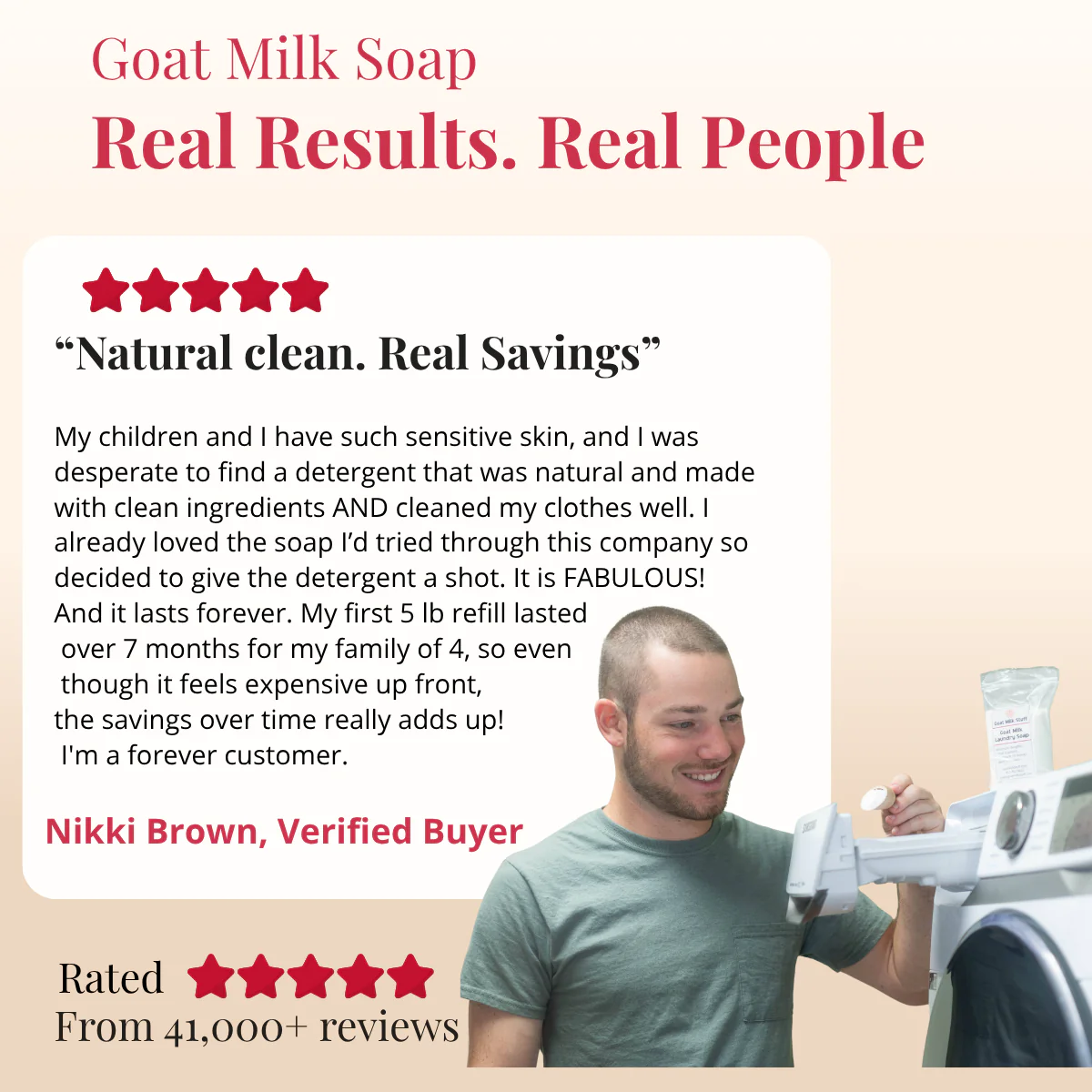 Laundry Refill - NEW SIZE Goat Milk Laundry Soap - Image 14